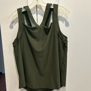 Deep forest green dressy tank